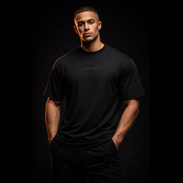 ECLIPSE Shadowline Premium Black Graphic T-Shirt
