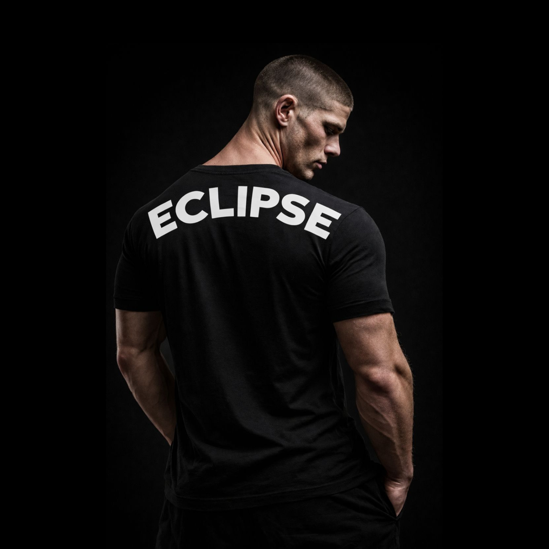 ECLIPSE Premium Muscle Fit Black T-Shirt